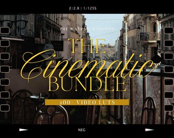 400+ Cinematic Video LUTs Bundle Mobile Filters | Moody, Earthy, Travel, Outdoor, Rustic, Warm, Boho, Video Editing Filters for VN