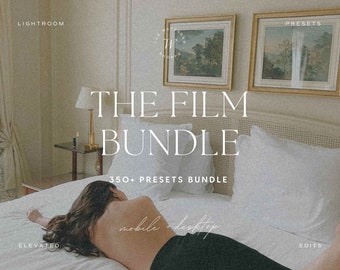 350+ Film Lightroom Preset Bundle, Retro Boho Presets for Instagram, Vintage Mobile Influencer Preset for Bloggers, Disposable Camera Preset