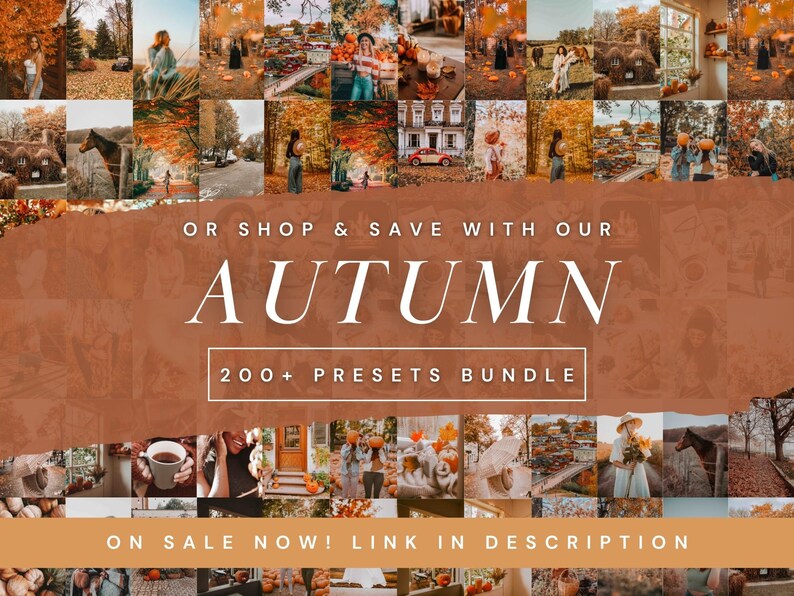 25 Fall Film Lightroom Presets, Moody Presets, Autumn Presets, Warm ...