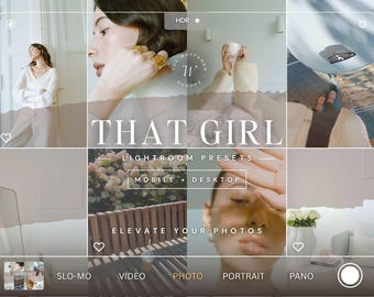 15 That Girl Mobile Lightroom Presets, Light and Airy Presets, Clean Instagram Preset, Aesthetic Influencer Natural Presets, Blogger Presets