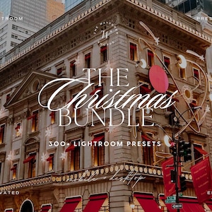 300+ Christmas Lightroom Presets Bundle, Holiday Presets, Outdoor Winter Presets, Aesthetic Presets, Cozy Christmas Preset, Festive Presets