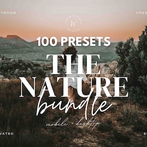 100 Nature Lightroom Preset Bundle, Summer Travel Presets, Outdoor Presets, Earthy Boho Presets, Rustic Moody Presets, Warm Nature Presets