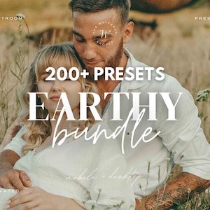 200+ Earthy Lightroom Preset Bundle, Moody Presets, Outdoor Preset, Neutral Photo Editing Filters, Boho Aesthetic Presets, Rustic Presets