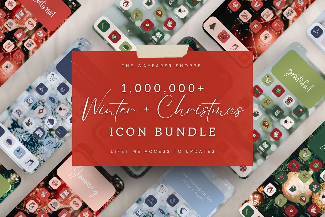 1 Mil+ Ios 26 App Icons, Holiday App Icons, Christmas App Icons, Xmas ...