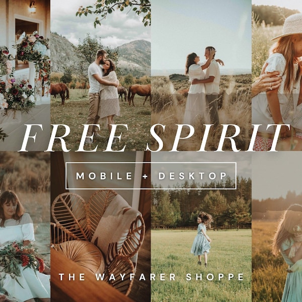 15 Boho Mobile Lightroom Presets, Moody and Rich Presets, Dark Instagram Filter, Neutral Desktop Preset, Beige Presets for Lifestyle Blogger