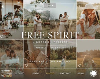 15 Boho Mobile Lightroom Presets, Moody and Rich Presets, Dark Instagram Filter, Neutral Desktop Preset, Beige Presets for Lifestyle Blogger