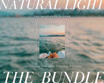 15 Lightroom Presets AND Mobile Video LUTs Bundle, Natural Light Preset Summer Preset For Blogger Lifestyle Aesthetic Preset for Instagram