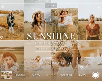 15 Warm Tones Lightroom Presets for Mobile & Desktop | Golden Photo Editing for Instagram, Influencers, Bloggers, Summer, Lifestyle Photos