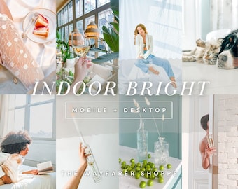 25 Bright Mobile Lightroom Presets |  Light and Airy, White Clean Instagram Preset, Influencer Blogger Instagram Preset for Photo Editing