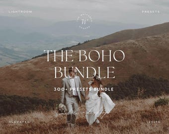 300+ Boho Lightroom Preset Bundle | Moody Neutral Aesthetic Filters for Outdoor Photos | Photographer, Influencer, Lifestyle Fashion Presets