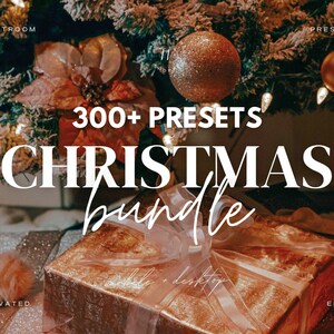 300+ Christmas Lightroom Presets Bundle | Winter Presets, Christmas Presets, Holiday Presets, Festive Presets, Influencer Presets
