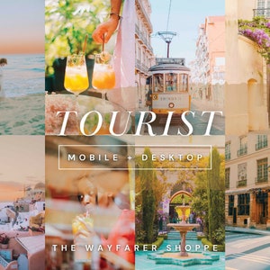 15 Summer Travel Mobile Lightroom Presets, Beach Preset For Blogger Lifestyle, Natural Instagram Filter Bright Vibrant Preset for Influencer