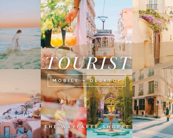 15 Summer Travel Mobile Lightroom Presets, Beach Preset For Blogger Lifestyle, Natural Instagram Filter Bright Vibrant Preset for Influencer