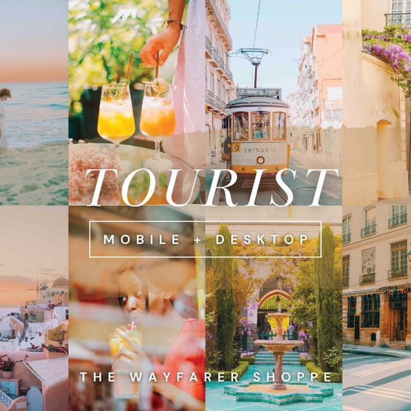 15 Summer Travel Mobile Lightroom Presets, Beach Preset For Blogger Lifestyle, Natural Instagram Filter Bright Vibrant Preset for Influencer