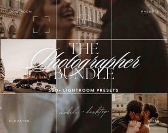 350+ Photographer Lightroom Preset Bundle, Warm Presets, Aesthetic Presets, Outdoor Photo Editing Filters, Wedding Presets, Portrait Presets