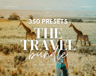 350 Travel Lightroom Preset Bundle, Aesthetic Summer Travel Blogger Presets, Photographer Presets, Vibrant Summer Presets, Outdoor Presets