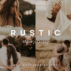 75+ Rustic Lightroom Preset Bundle, Boho Presets, Earthy Preset, Aesthetic Fall Photo Editing Filters, Moody and Rich Outdoor Presets