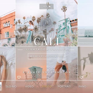 15 preset Lightroom per dispositivi mobili dedicati ai viaggi estivi, preset Cali, preset per blogger, preset estivi luminosi per la spiaggia, preset estetici per lo stile di vita su Instagram