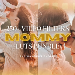 250+ Mommy LUTs Bundle Mobile VIDEO Filters, Blogger Filters, Maternity Video Editing LUTS, Aesthetic Newborn Filters Clean Natural Filters