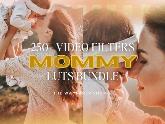 250+ Mommy LUTs Bundle Mobile VIDEO Filters, Blogger Filters, Maternity Video Editing LUTS, Aesthetic Newborn Filters Clean Natural Filters