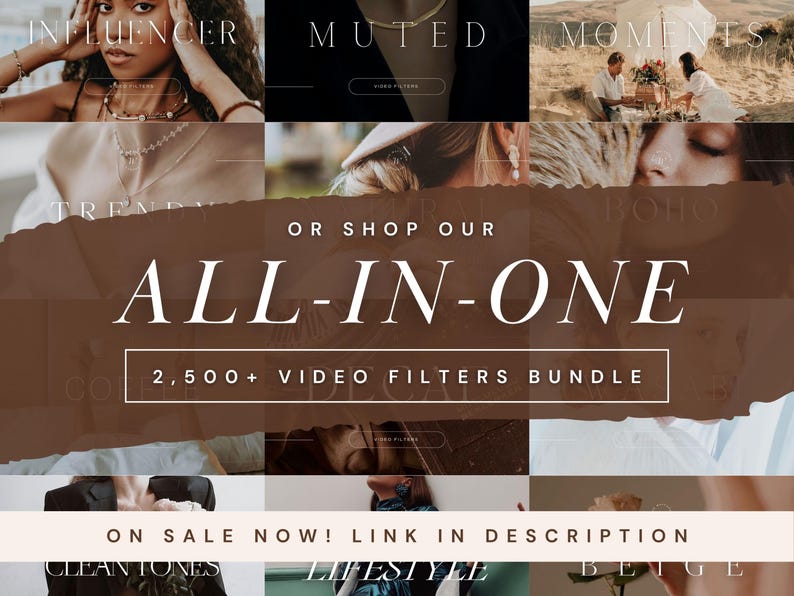 250+ Spring LUTs Bundle Mobile VIDEO Filters, Natural Video Editing LUTS, Soft Aesthetic Filters for Bloggers Influencers Videographers imagen 10