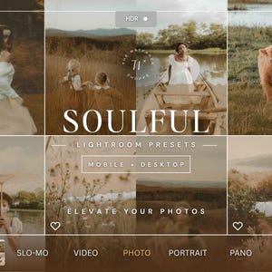 15 Boho Mobile Lightroom Presets, Moody and Rich Presets, Dark Instagram Filter, Neutral Desktop Preset, Warm Presets for Photographers