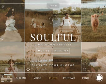 15 Boho Mobile Lightroom Presets, Moody and Rich Presets, Dark Instagram Filter, Neutral Desktop Preset, Warm Presets for Photographers
