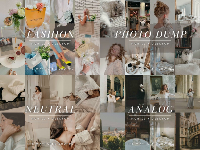 Plus de 400 préréglages Lightroom Préréglages esthétiques de luxe, filtre de retouche photo neutre et net pour les influenceurs Instagram et les blogueurs lifestyle image 5