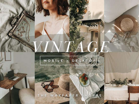 25 Vintage Film Lightroom Presets, Retro Vintage Instagram Filter, Analog Presets, Aesthetic Disposable Camera Presets, Boho Presets