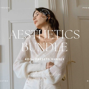 400+ Lightroom Preset Bundle | Luxury Aesthetic Presets, Clean Neutral Photo Editing Filter for Instagram Influencer Lifestyle Bloggers