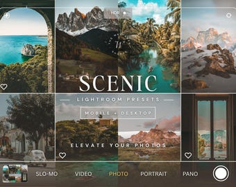 15 Outdoor Travel Lightroom Presets | Moody Mountain Cinematic Filter for Photographers | Boho Rich Presets for Instagram & Editing