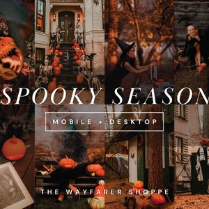 15 Spooky Halloween Mobile Lightroom Presets, Moody Autumn Filters for Dark Instagram Photos, Dark Halloween Presets, Rustic Outdoor Filters