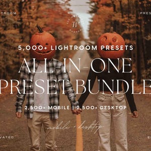 5000+ Lightroom Presets Bundle | Natural Presets, Luxury Aesthetic Presets, Moody Boho Presets, Fall Presets, Earthy Presets, Warm Preset