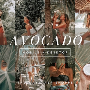 15 Moody Earthy Green Mobile Lightroom Presets Summer Travel Presets, Desktop Presets For Bloggers, Indoor Outdoor Presets Instagram Filters