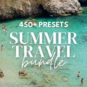 450+ Summer Travel Lightroom Preset Bundle, Vibrant Summer Presets for Bloggers, Aesthetic Presets, Travel Presets, Summer Beach Presets