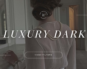 20 Luxury Mobile VIDEO Filters | Dark Moody Filters, Fashion Filters for Influencer Blogger Instagram Video Editing LUTs, Aesthetic Filters