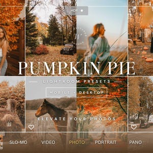 15 Fall Mobile Lightroom Presets, Cozy Autumn Filters for Warm Instagram Photos, Neutral Boho Presets, Rustic Fall Presets, Outdoor Filters