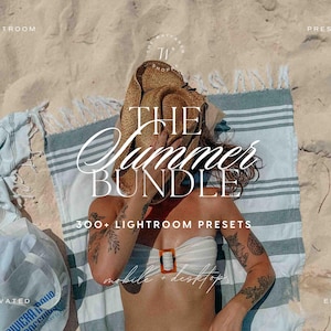 300+ Summer Lightroom Presets Bundle, Aesthetic Presets, Beach Presets, Instagram Presets, Travel Presets, Natural Presets, Color Presets