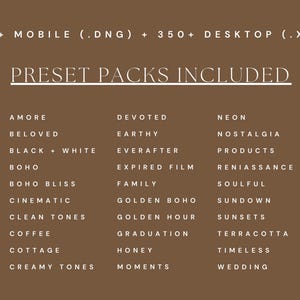350+ Photographer Lightroom Preset Bundle | Warm, Cinematic, Wedding, Portrait, Aesthetic, Film Presets for Influencers & Creatives zdjęcie 3