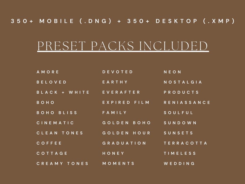 350+ Photographer Lightroom Preset Bundle | Warm, Cinematic, Wedding, Portrait, Aesthetic, Film Presets for Influencers & Creatives zdjęcie 3