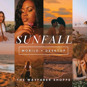 15 Warm Tones Mobile Lightroom Presets, Golden Photographer Photo Editing Presets, Sunset Presets for Instagram, Outdoor Golden Hour Presets