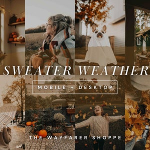 15 Moody Fall Presets Warm Fall Photo Editing Filter Rustic Autumn Presets for Bloggers Earthy Aesthetic Preset Outdoor Photo Editing Filter