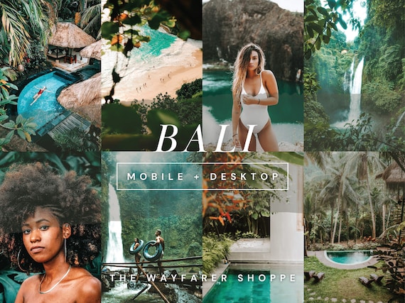 15 Bali Mobile Lightroom Presets, Travel Presets, Tropical Presets, Summer Beach Presets for Photo Editing, Aesthetic Preset, Nature Presets