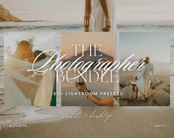 350+ Photographer Lightroom Preset Bundle | Warm, Cinematic, Wedding, Portrait, Aesthetic, Film Presets for Influencers & Creatives