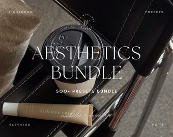 500+ Aesthetic Lightroom Preset Bundle for Influencers, Natural Neutral Photo Edits, Clean Bright Presets for Lifestyle Bloggers