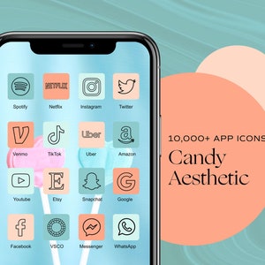 10,000+ iOS 18 App Icons Candy Aesthetic, Widget iPhone, iOS Icons, Pastel App Icons, Blue Icons, Pink Icons, iPhone Home Screen Aesthetic