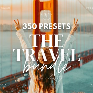 350 Travel Presets, Aesthetic Summer Travel Lightroom Presets Bundle, Travel Blogger Photo Editing Filters for Instagram, Outdoor Presets
