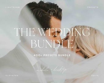 400+ Lightroom Preset Bundle | Earthy Presets, Photographer Desktop Presets, Engagement Couple Presets, Wedding Lightroom Mobile Presets