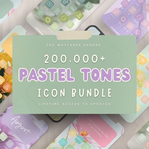 200k+ iOS 18 App Icons, Frühling, Sommer Ästhetik, Widget iPhone, iOS Icons, Pastell iPhone App Icons, weiße App Icons, iPhone Startbildschirm