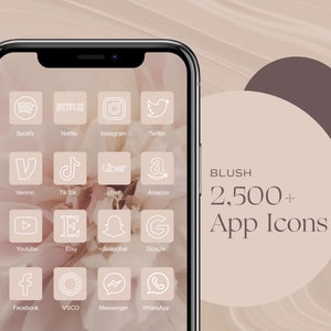 2500+ iOS 18 App-Symbole, neutrale rosa Ästhetik, Widget iPhone, iOS-Symbole, App-Symbol-Abdeckungen, rosa App-Symbole, iPhone App-Symbole, Pastell-Symbole
